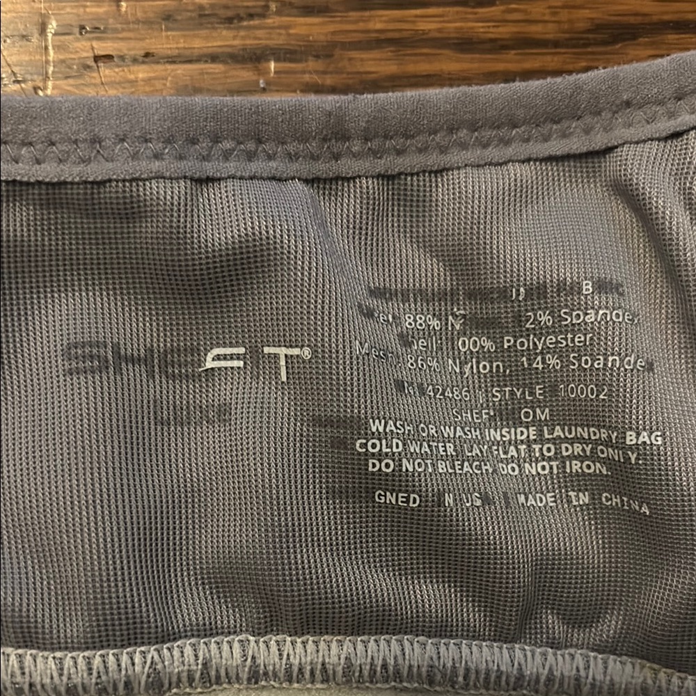 SHEFIT Luxe sports bra in lavender.